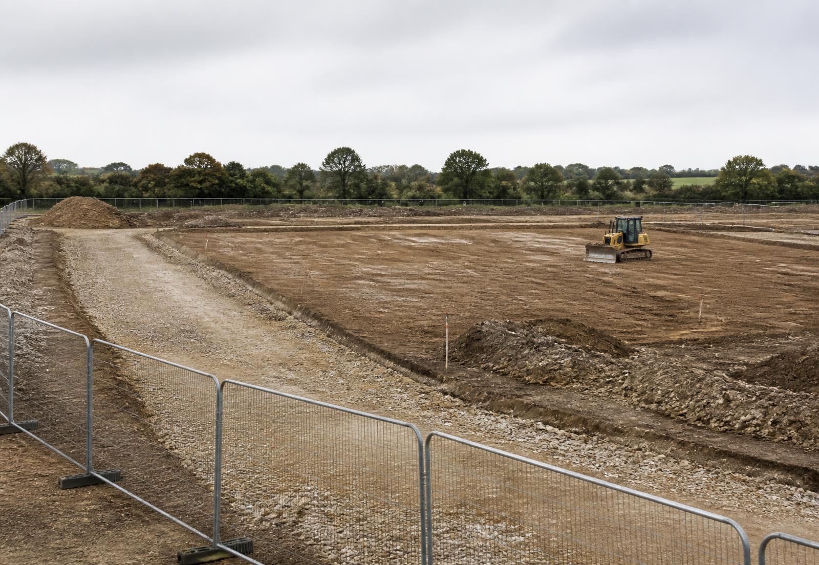 Site Preparation carried out on a UK construction site